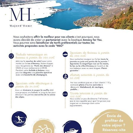 Le Lake - Vue Lac Et Montagne - Majord'Home Annecy Exteriér fotografie